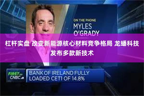 杠杆实盘 改变新能源核心材料竞争格局 龙蟠科技发布多款新技术