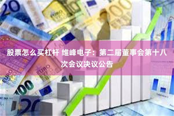 股票怎么买杠杆 维峰电子：第二届董事会第十八次会议决议公告