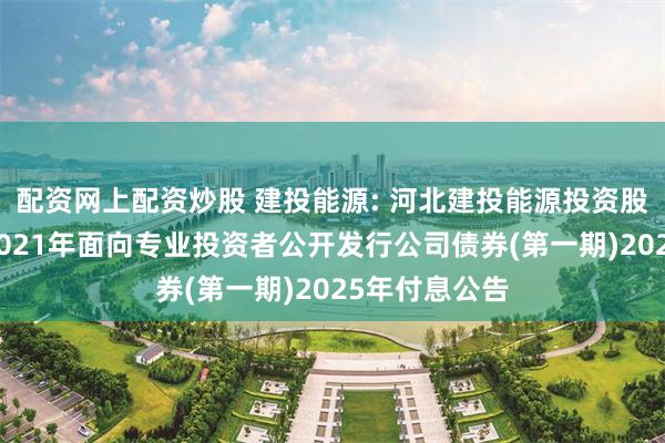 配资网上配资炒股 建投能源: 河北建投能源投资股份有限公司2021年面向专业投资者公开发行公司债券(第一期)2025年付息公告