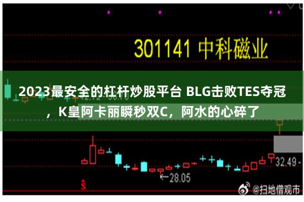 2023最安全的杠杆炒股平台 BLG击败TES夺冠，K皇阿卡丽瞬秒双C，阿水的心碎了